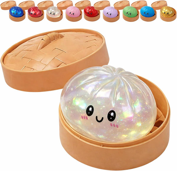 Glitter Bao Stress Squishy Portable