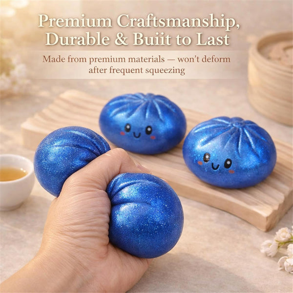 Glitter Bao Stress Squishy Portable